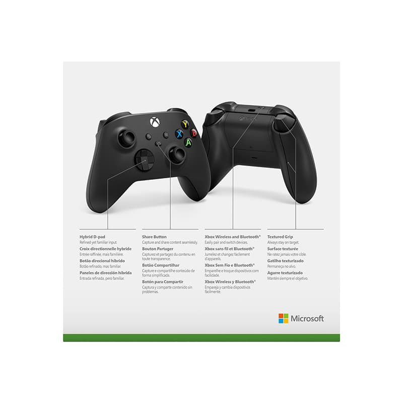 Joystick Inalambrico Xbox Carbon Black
