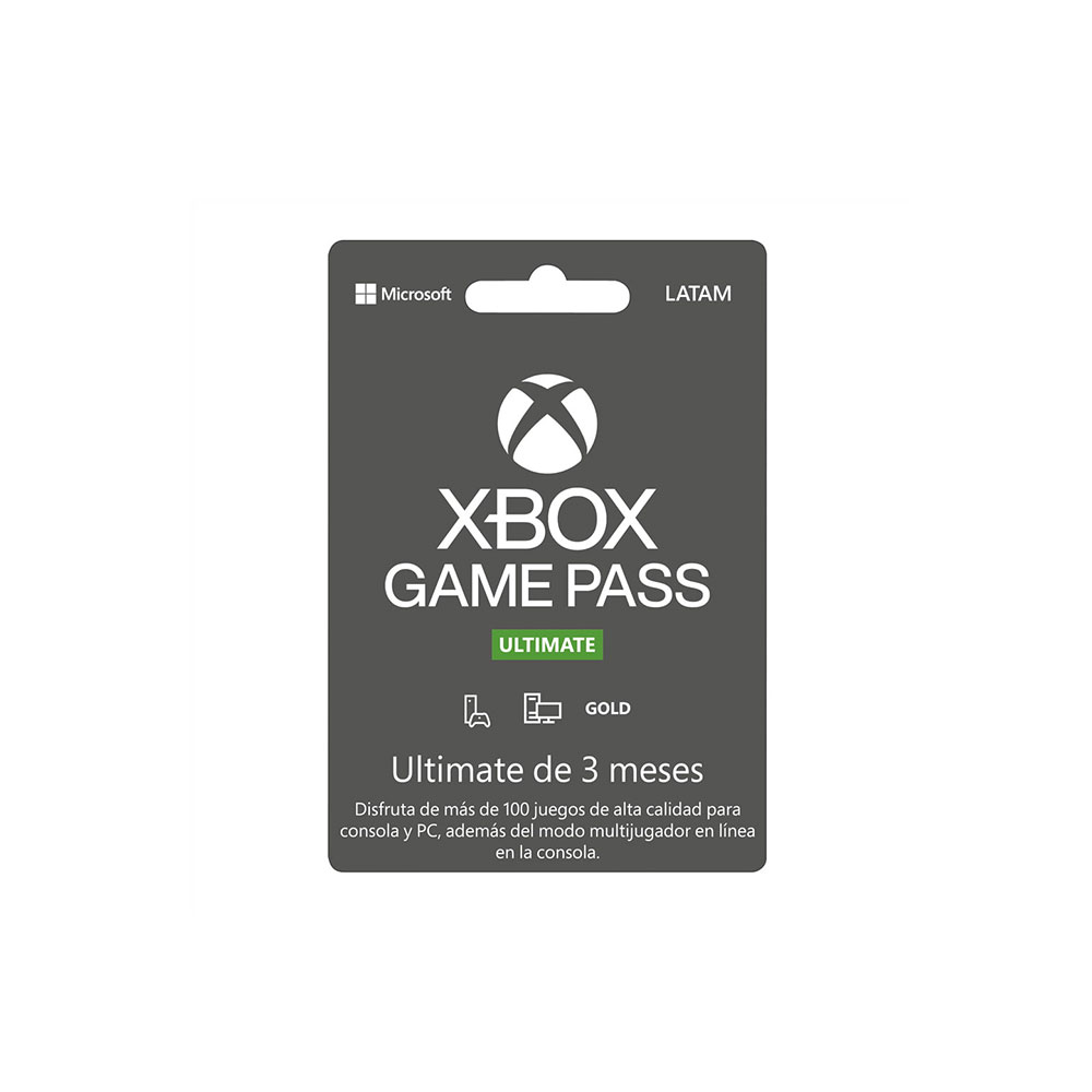 Trasplante alondra Impotencia Microsoft Xbox Game Pass Ultimate 3 Meses | XBOX