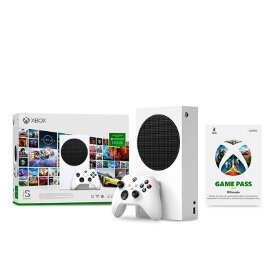 Consola Microsoft Xbox Serie S - Starter Pack + Game Pass Ultimate 3 Meses   