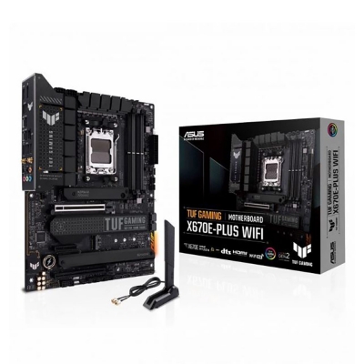 Motherboard Asus Amd Ryzen 7000 Tuf Gaming X670E-PLUS WIFI AM5 DDR5 PCIE 5.0                                                                                    