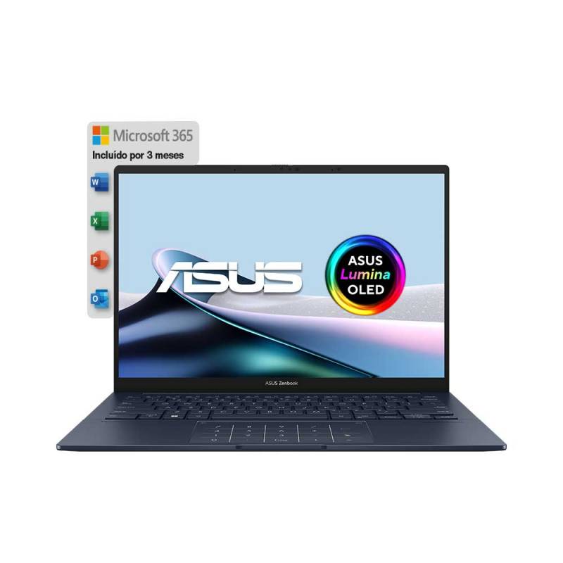 Notebook Asus Zenbook 14 Oled 14 Core Ultra 7 16GB 1TB SSD + Office 365 Personal 3 Meses